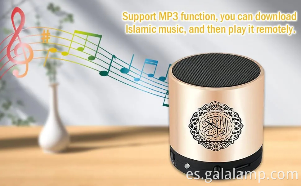 Altavoz de Corán digital con reproductor de MP3 recargable y control remoto